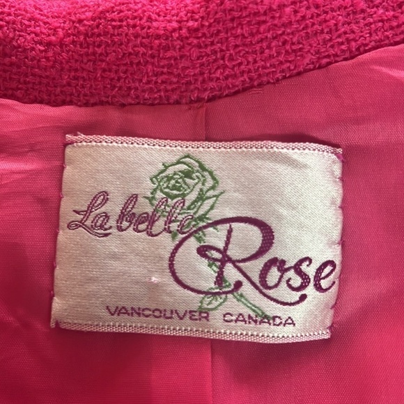 Vintage RARE Hot Pink Auckie Sanft Pure Virgin Wool Coat - Picture 9 of 16